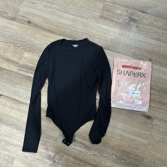 shaperx Tops - NWT small shaperx long sleeve body suit